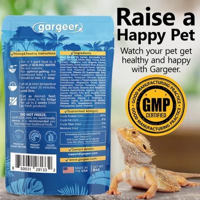 Show full view: Gargeer Complete Gel Diet Bearded Dragon Food, 8-oz bag slide 2 of 5