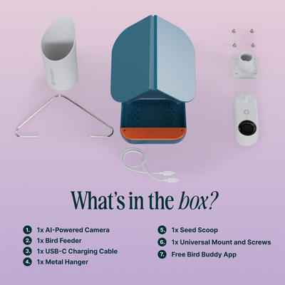 Show full view: Bird Buddy Smart Wild Bird Feeder Pro slide 9 of 10