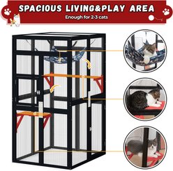 Coziwow Catio Outdoor Cat Playpen, Black, Medium slide 2 of 8