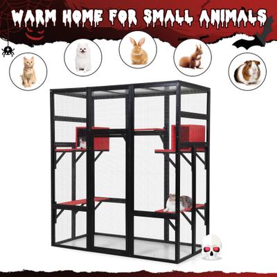 Show full view: Coziwow Catio Outdoor Gothic Cat House, Grey slide 6 of 10