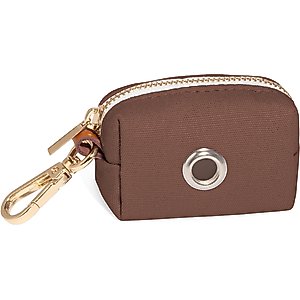 Sunny Tails Waste Dog Poop Bag Dispenser, Espresso Brown