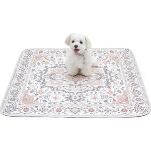 Paw Inspired Designer Patterned Print Washable Dog Pee Pads, Light Persian, 36 x 36-in, 2 count