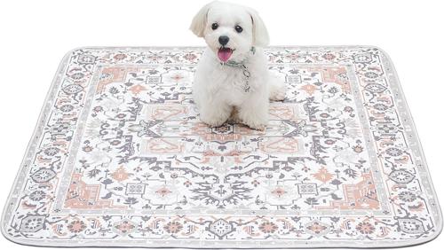 Show full view: Paw Inspired Designer Patterned Print Washable Dog Pee Pads, Light Persian, 36 x 36-in, 2 count slide 5 of 8