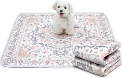 Paw Inspired Designer Patterned Print Washable Dog Pee Pads, Light Persian, 36 x 36-in, 2 count