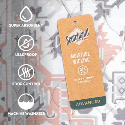 Show full view: Paw Inspired Designer Patterned Print Washable Dog Pee Pads, Light Persian, 36 x 36-in, 2 count slide 3 of 8