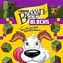 Beggin' A Minecraft Movie Blocks with Bacon Jerky Dog Treats, 6-oz pouch slide 2 of 7