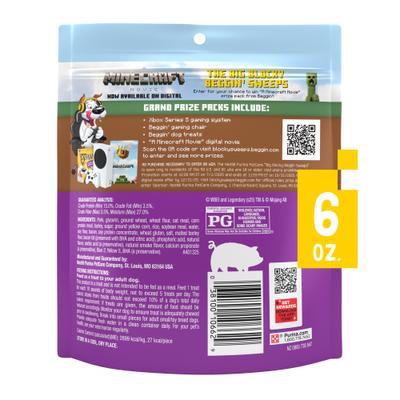Show full view: Beggin' A Minecraft Movie Blocks with Bacon Jerky Dog Treats, 6-oz pouch slide 3 of 10