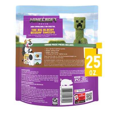 Show full view: Beggin' A Minecraft Movie Blocks with Bacon Jerky Dog Treats, 25-oz pouch slide 3 of 10