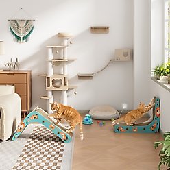 Coziwow L-Shaped Cat Scratcher Toy, Blue slide 2 of 9