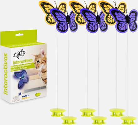 Show full view: allforpaws Interactives Flutter Bug Refill Cat Toy, 6 count slide 5 of 8
