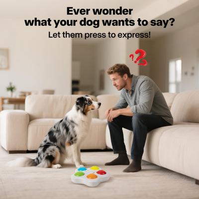 Show full view: allforpaws Interactive Pet Brain Trainning Buttons Dog Toy slide 3 of 8