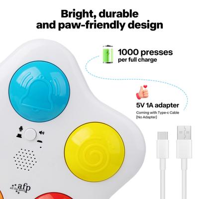 Show full view: allforpaws Interactive Pet Brain Trainning Buttons Dog Toy slide 5 of 8