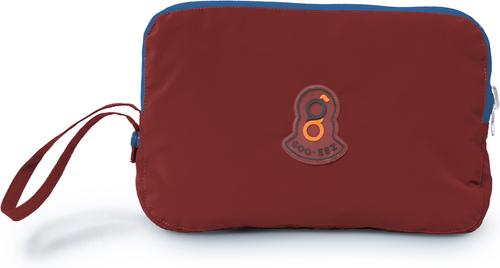 Show full view: GOO-EEZ Hooded Packable Poncho Dog Raincoat, Red/Blue, XX-Large slide 4 of 4