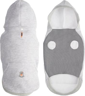 Show full view: GOO-EEZ Kangaroo Fleece Dog Hoodie, Heather Grey, Large slide 3 of 5
