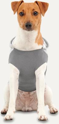 Show full view: GOO-EEZ Kangaroo Fleece Dog Hoodie, Heather Grey, Large slide 2 of 5