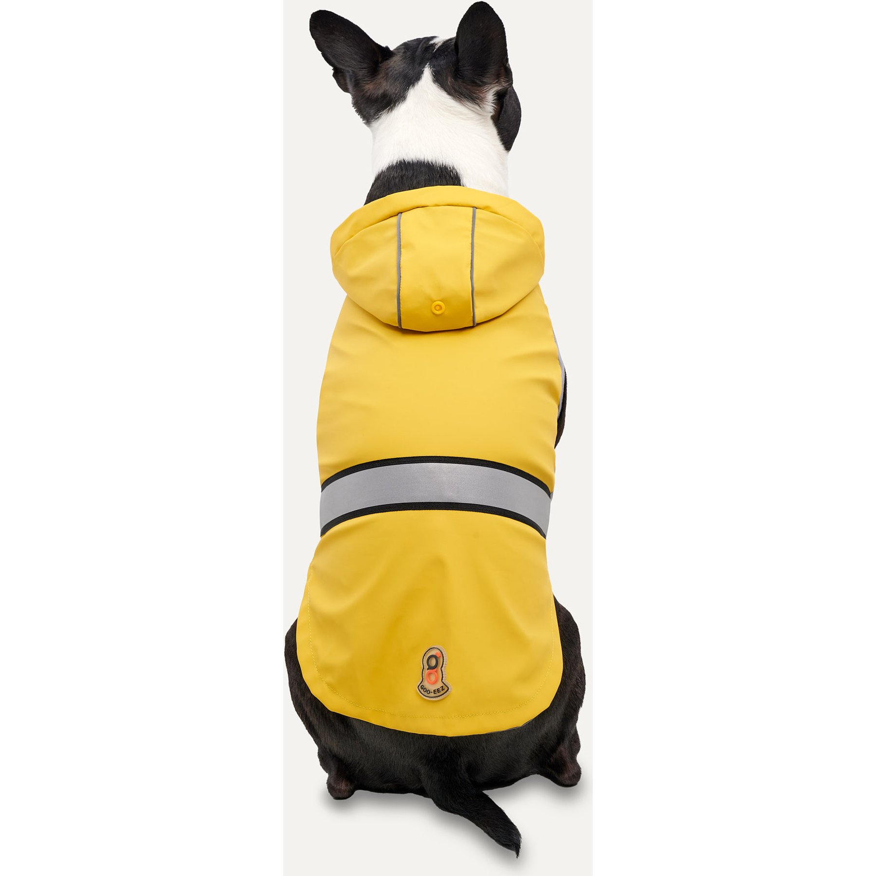 GOO-EEZ Reflective Hooded Dog Raincoat, Yellow, X-Small