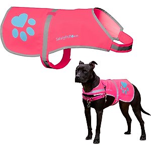 SafetyPUP XD Urban Reflective Dog Vest, Pink, Medium
