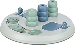 TRIXIE Activity Flip Board X-Large Level 2 Strategy Game,Enrichment & Interactive Play, Treat Intermediate Dog Puzzle Toy, Blue