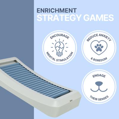 Show full view: TRIXIE Rod Board Level 1 Strategy Game, Enrichment & Interactive Play, Treat Beginner Dog Puzzle Toy, Blue slide 2 of 8