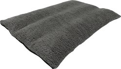 GOO-EEZ Anti-Skid Sherpa Dog Bed, Grey, 47 x 28-in
