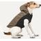 Show in main carousel: GOO-EEZ Hooded Full Body Dog Snowsuit with Removable Pants, Khaki/Black, XX-Small slide 5 of 6