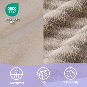 Lesure High-Back Orthopedic Dog Sofa Bed, Camel, Large