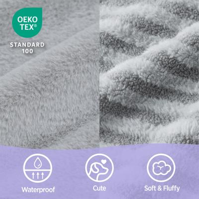 Show full view: Lesure High-Back Orthopedic Dog Sofa Bed, Grey, Medium slide 6 of 11