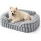 Show in main carousel: Lesure High-Back Orthopedic Dog Sofa Bed, Grey, Small slide 1 of 10