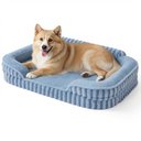 Lesure High-Back Orthopedic Dog Sofa Bed, Blue, X-Large