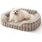 Show in main carousel: Lesure High-Back Orthopedic Dog Sofa Bed, Camel, Small slide 1 of 11