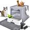 Show in main carousel: HOMAGICO Cat Litter Box with Mat, Dark Grey slide 1 of 9