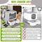 Show in main carousel: HOMAGICO Cat Litter Box with Mat, Light Grey slide 3 of 8