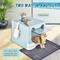 Show in main carousel: HOMAGICO Cat Litter Box with Mat, Blue slide 4 of 8