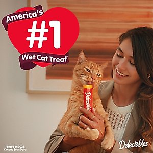 Hartz Delectables Squeeze Up Variety Pack Grain-Free Lickable Cat Treats, 0.5-oz tube, 54 count