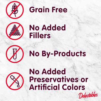 Show full view: Hartz Delectables Lickable Treat Savory Broths for Senior 10+ Chicken & Tuna Grain-Free Lickable Cat Treats, 1.4-oz pouch, pack of 12 slide 4 of 12