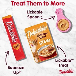 Hartz Delectables Squeeze Up Senior 10+ Chicken Grain-Free Lickable Cat Treats, 0.5-oz tube, 32 count slide 2 of 8