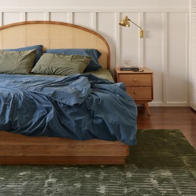 Show full view: Revival Rugs Shell Area Rug, Evergreen, Olive Green, 31 x 59-in slide 8 of 9