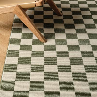 Show full view: Revival Rugs Gambit Area Rug, Bone Beige, Olive Green, Evergreen, 110 x 146-in slide 9 of 9