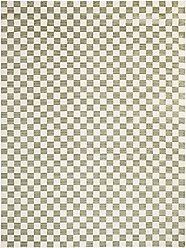 Revival Rugs Gambit Area Rug, Bone Beige, Olive Green, Evergreen, 110 x 146-in