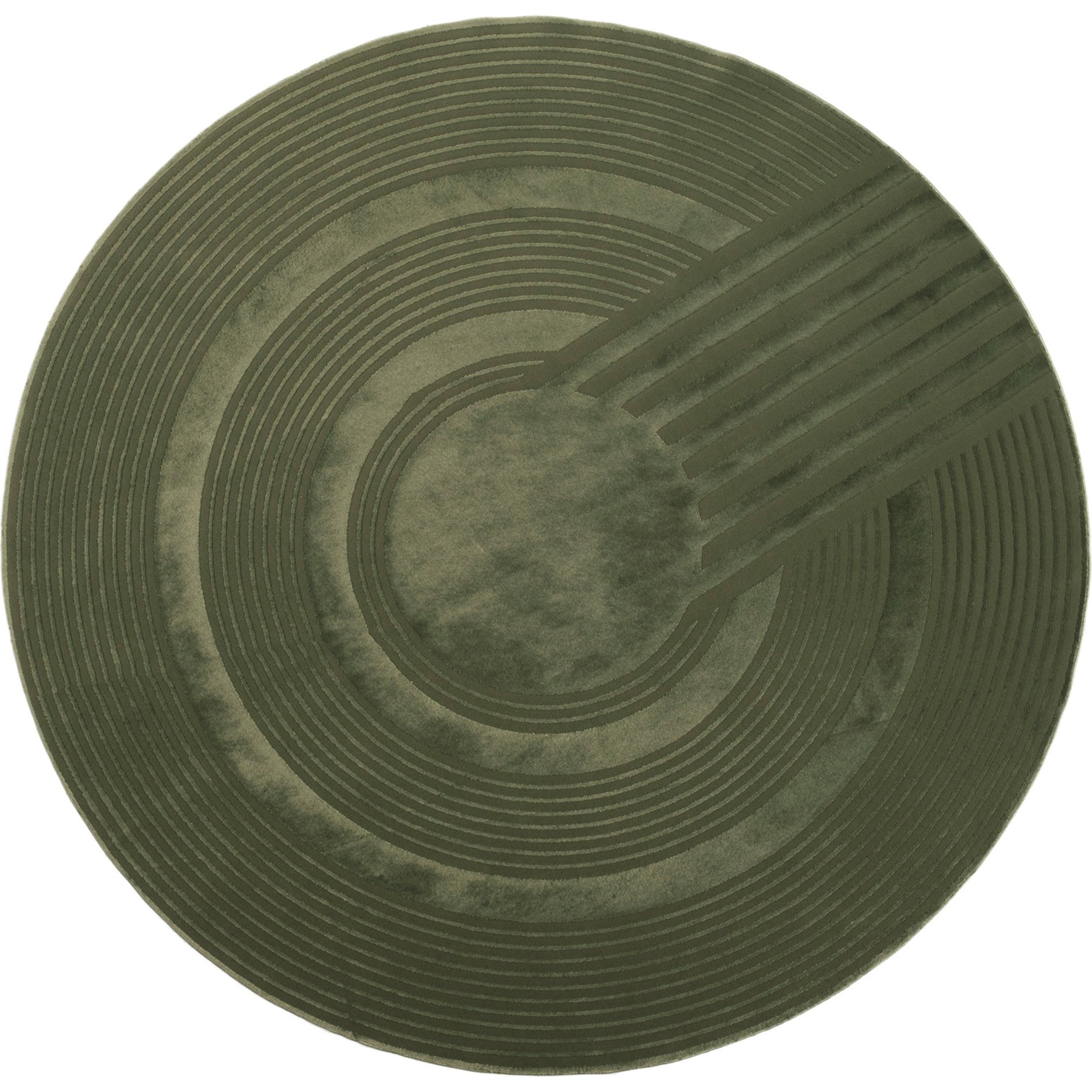 Revival Rugs Maru Rug, Evergreen, 7.10 x 7.10-ft