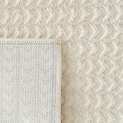 Revival Rugs Rush Area Rug, Bone Beige, 63 x 96-in slide 2 of 8