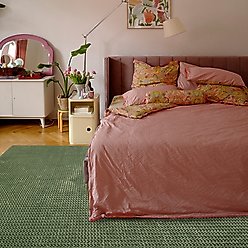 Revival Rugs Rush Rug, Evergreen, 4 x 6-ft