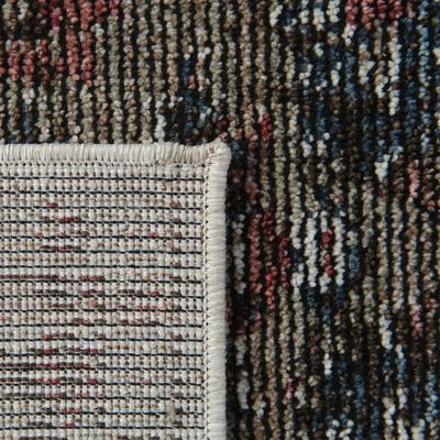 Show full view: Revival Rugs Soulage Area Rug, Inky Black, Walnut Brown, Espresso Brown, Sandstone, Tan, Taupe, Crimson Red, Maroon, Bone Beige, Slate Gray, Prussian Blue, 63 x 92-in slide 5 of 8