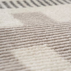 Revival Rugs Comb Rug, Grey, 3 x 9-ft slide 2 of 6