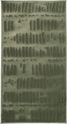 Revival Rugs Shell Area Rug, Evergreen, Olive Green, 31 x 59-in