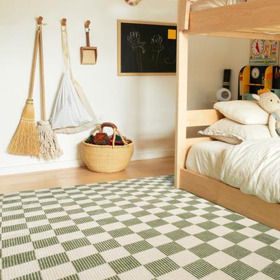 Show full view: Revival Rugs Gambit Area Rug, Bone Beige, Olive Green, Evergreen, 110 x 146-in slide 2 of 9