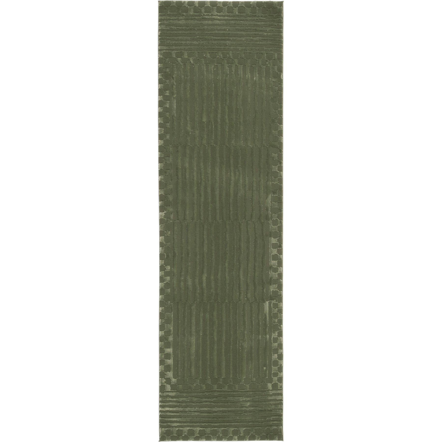 Revival Rugs Soloba Rug, Evergreen, 3 x 9-ft