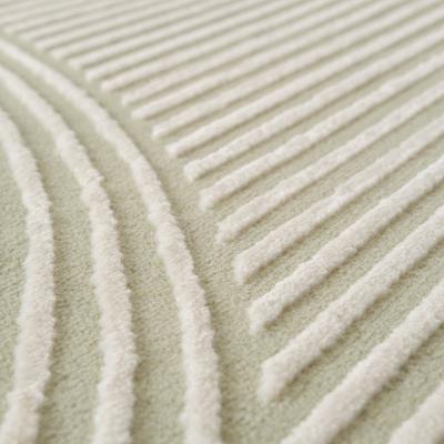 Show full view: Revival Rugs Record Area Rug, Bone Beige, Pale Sage Gray, Sage Green, 94 x 120-in slide 8 of 9