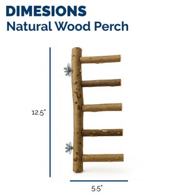 Show full view: KNUTI Natural Wood Bird Ladder Perch, Wood, Medium slide 6 of 9