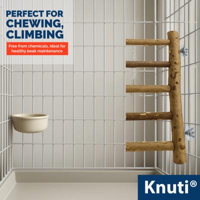 Show full view: KNUTI Natural Wood Bird Ladder Perch, Wood, Medium slide 8 of 9